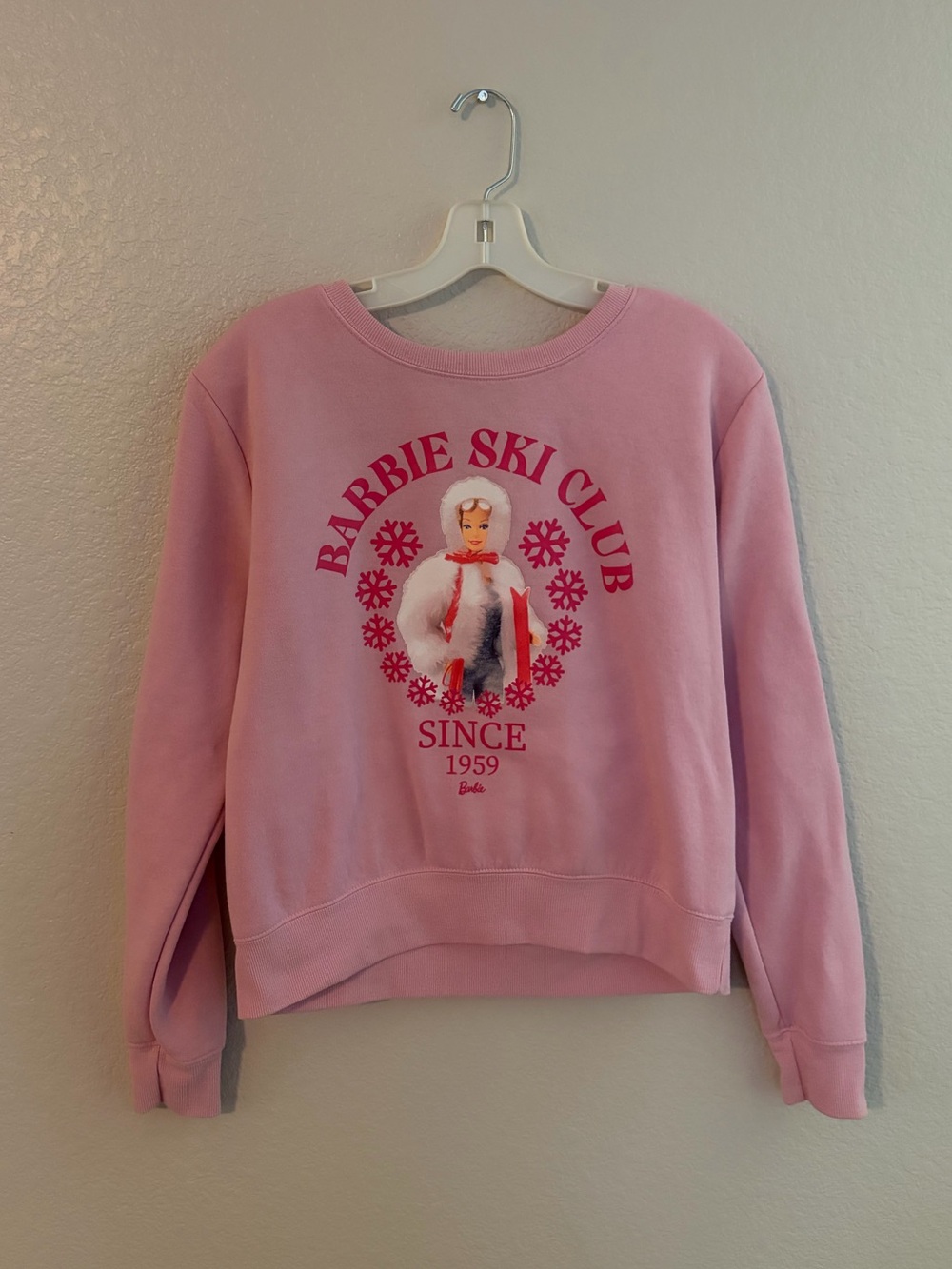 Barbie Pink Ski Crewneck Sweatshirt